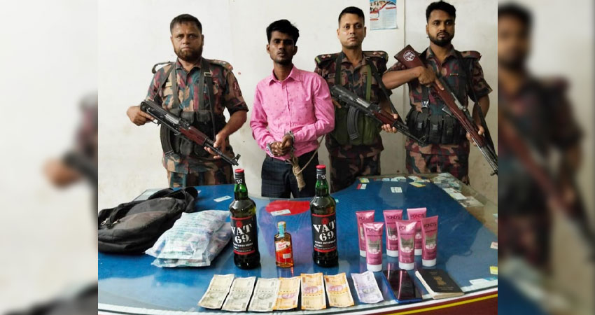 বেনাপোলে মাদক ও ভারতীয় পণ্যসহ ভারতীয় নাগরিক আটক