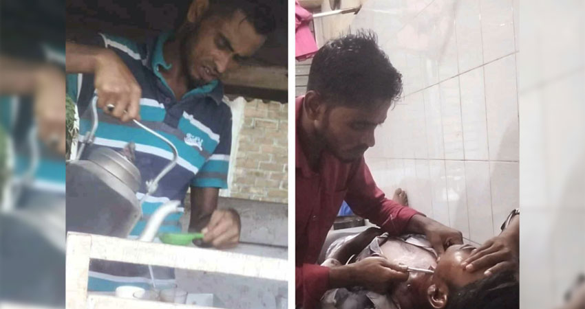 জুরুরী বিভাগের চিকিৎসা দিচ্ছে চায়ের দোকানী  