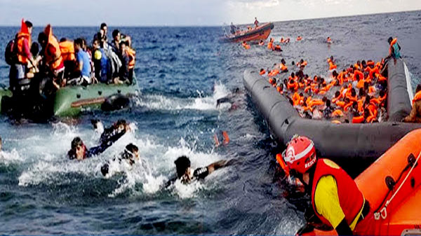 লিবিয়া উপকূলে শরণার্থীবাহী নৌকায় আগুন, নিহত অন্তত ৫০