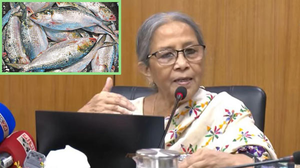 ইলিশের দাম কমাতে না পারায় মৎস্য উপদেষ্টার দুঃখ প্রকাশ