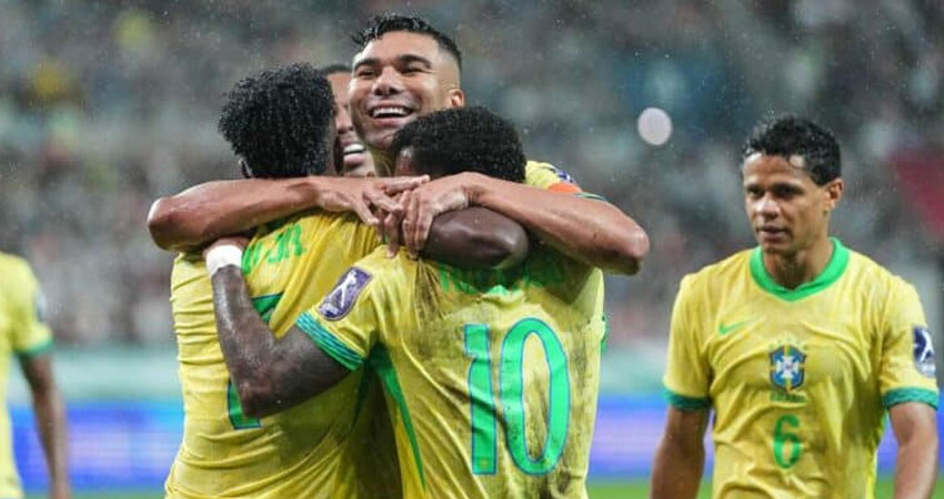 দক্ষিণ কোরিয়ার বিপক্ষে ৫-০ ব্যবধানে বড় জয় পেয়েছে ব্রাজিল