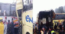 সিলেটে তিন বাসের সংঘর্ষ, নিহত ২