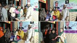 নেত্রকোণায় খালেদা জিয়ার আত্মার মাগফেরাত কামনায় দুস্থদের মাঝে বস্ত্র বিতরণ