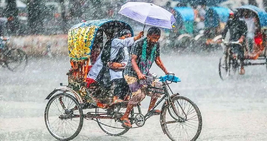 ঢাকাসহ ৩ বিভাগে বজ্রবৃষ্টির পূর্বাভাস