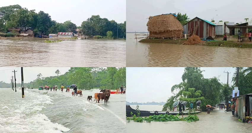 হাওরাঞ্চলের ৮টি পয়েন্টে পানি বিপৎসীমার ওপরে, বন্যার আশঙ্কা